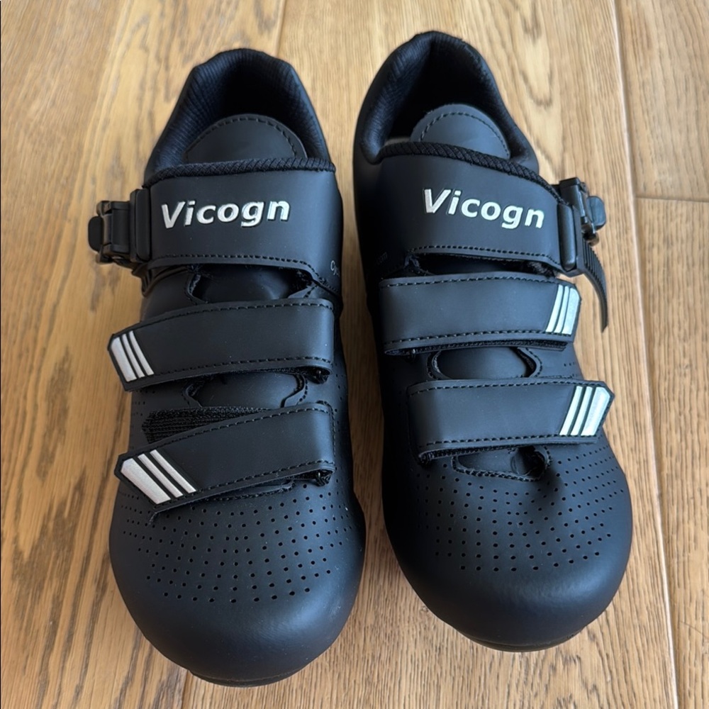 Vicogn Black Cycling Shoes